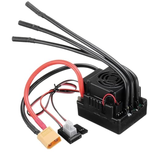 EHxCUF Kompatibler wasserdichter bürstenloser Regler Kompatibel mit elektrische Geschwindigkeitsregler 60A 80A 120A S-80A S-120A(80A ESC- XT60 Plug) von EHxCUF