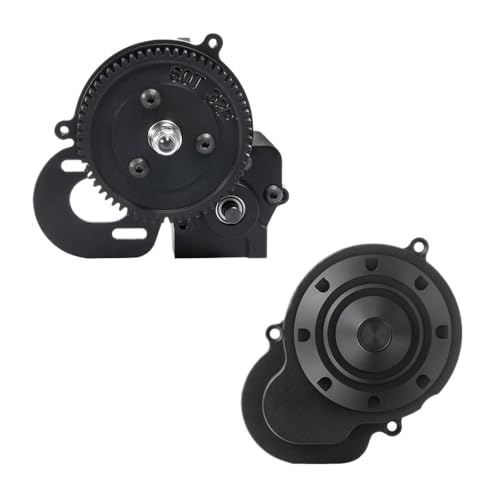 EHxCUF Komplettes 2-Gang-Getriebe und Abdeckung aus Metall, kompatibel mit 1/10 Crawler RC-Fahrzeugen Wraith 90018 90048 90053(Gearbox with Cover) von EHxCUF