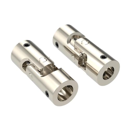 EHxCUF Kreuzgelenk Metall Kardangelenk Kupplungen Kompatibel mit RC Boot Und Auto 10mm 12mm Welle Motor Stecker Kompatibles Zubehör(D20L52-12MM to 12MM) von EHxCUF