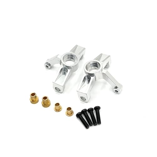 EHxCUF Metall-Frontlenkbecher-Upgrade Kompatibel mit 1/10 RC-Auto, kompatibel mit 104072 104001 104002 Ersatzteilen(Silver) von EHxCUF