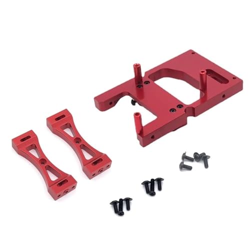 EHxCUF Metall Servo Halterung Strahl Querträger Set Kompatibel Mit RC Auto Upgrade Teile C14 C24 B14 B24 MN MN99S(RED) von EHxCUF