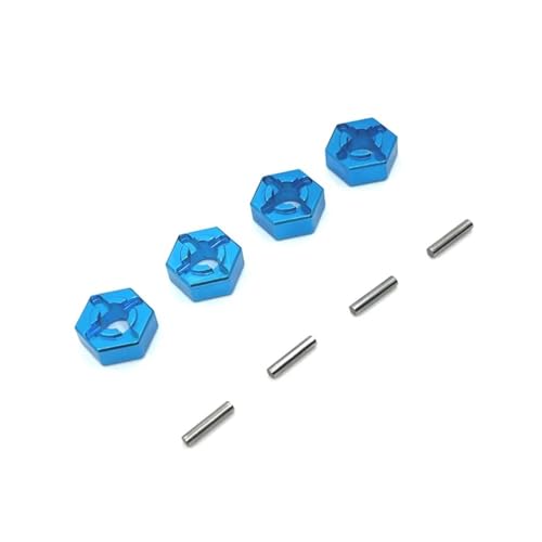 EHxCUF Metall-Upgrade 12 mm Sechskantgelenk Kompatibel mit 1/14 1/16 kompatible RC-Autoteile(Sky Blue) von EHxCUF