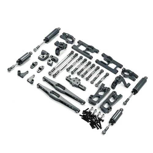 EHxCUF Metall-Upgrade 12-teiliges Set Zubehör Kompatibel mit kompatible 12427 12428 12423 FY01 02 03 ferngesteuerte Autos(Titanium) von EHxCUF