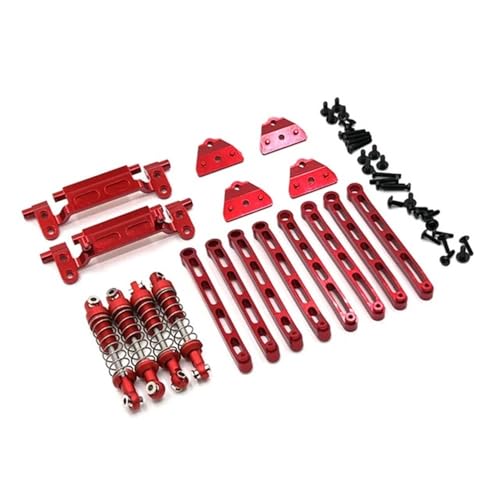 EHxCUF Metall-Upgrade-Kit Kompatibel mit 1/12 MN168 MN78 RC-Autos, kompatible Teile(RED) von EHxCUF