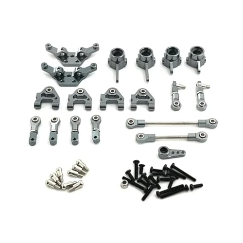 EHxCUF Metall Upgrade Lenkbecher Kit Kompatibel mit 1/28 RC Autos kompatibel mit 284161 284010 284131 K989 K979 K969 P929 P939 Zubehör Set(Grey) von EHxCUF