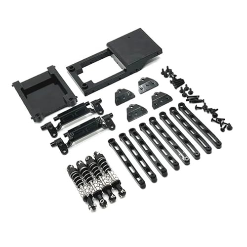 EHxCUF Metall-Upgrade-Sicherheitslücken-Kit Kompatibel mit MN-Modell-RC-Autos, kompatibel mit MN168 MN78 1/12 Teilen(Black) von EHxCUF