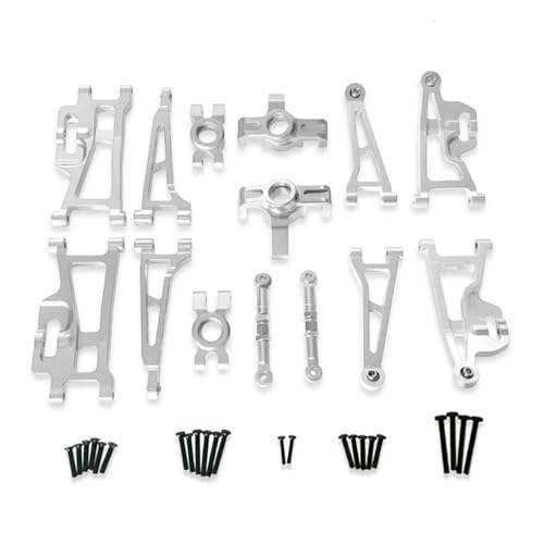 EHxCUF Metall-Upgrade-Teile-Set Kompatibel mit kompatible ferngesteuerte Autos Hyper Go 1/14 14209 14210 H14BM Zubehör(Silver) von EHxCUF