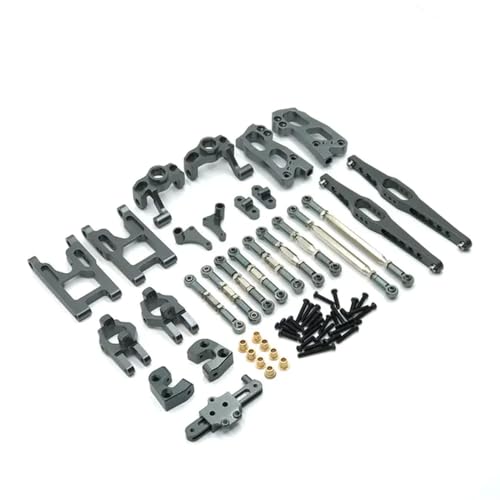 EHxCUF Metall-Upgrade-Zubehör-Set mit 10 Stück Kompatibel mit 1/12 RC-Autos, kompatibel mit 12423 12427 12428 Flyover-Modellen(Titanium Color) von EHxCUF