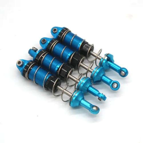 EHxCUF Metall-Upgrade vordere und hintere Stoßdämpfer Kompatibel mit 1/16 RC-Autos, kompatibel mit Hyper Go 16207 16208 16209 16210 H16BM H16 H16PL(Blue) von EHxCUF