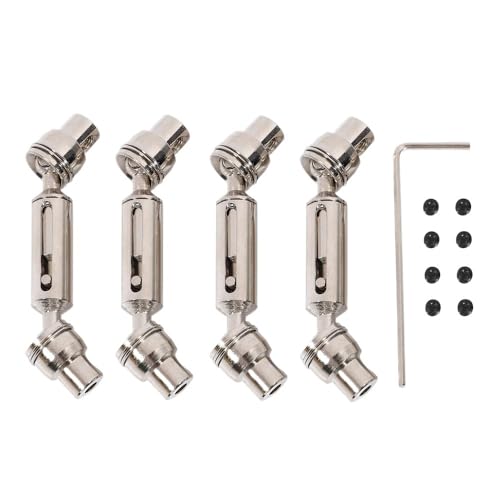 EHxCUF Metallantriebswelle Kompatibel mit RC-Autos, kompatibel mit D12 C14 C24 B16 B36 B24 MN MN99S MN-90, Upgrade-Teile und Ersatzzubehör, 4 Stück von EHxCUF