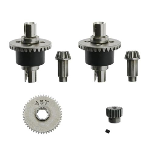 EHxCUF Metalldifferential und Getriebesatz, Upgrade-Teile, Zubehör Kompatibel mit kompatibel mit 16101, 16102, 16103, 16201 Pro 1/16 bürstenlosen RC-Autos von EHxCUF