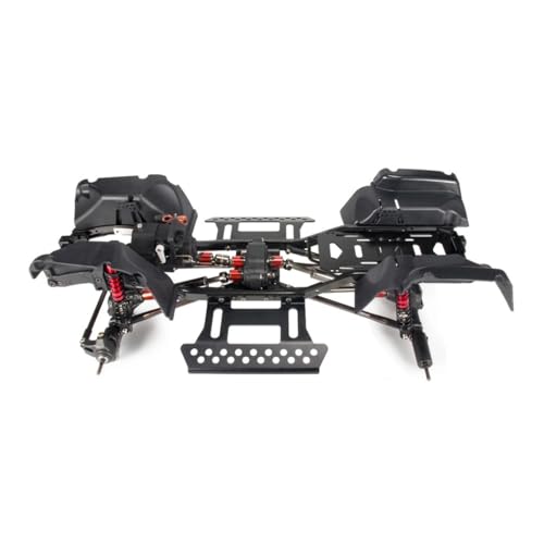 EHxCUF RC-Crawler-Chassis-Kit im Maßstab 1:10 mit 2-Gang-Planetengetriebe, Rock Slider und Kotflügelverbreiterungen, kompatibel mit verschiedenen Fahrzeugen, 313 mm Radstand(Chassis Set) von EHxCUF