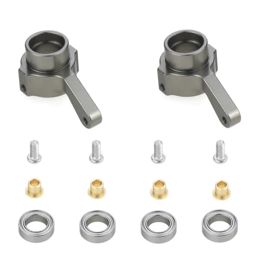 EHxCUF Titan-Metall-Lenkbecher-Drehbecher-Kit, kompatibel mit C14 C24 C34 C44 B14 B1 B16 B24 B36 MN D91 MN99S RC-Autoteile von EHxCUF