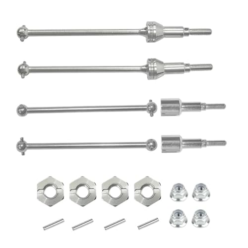 EHxCUF Upgrade-Teile Kompatibel mit vordere und hintere Antriebswelle aus Metall, kompatibel mit 901 901A 903 903A 905 905A 1/12 RC-Auto mit 12-mm-Sechskant von EHxCUF