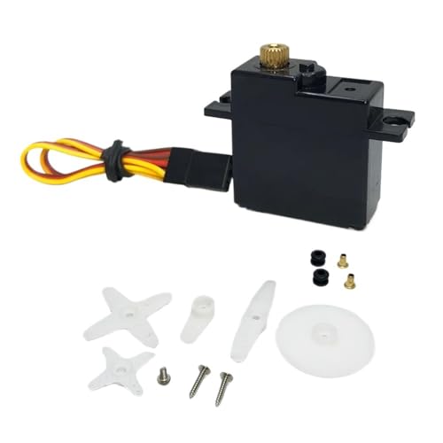 EHxCUF Upgrade-Teile-Zubehör Kompatibel mit 3-Draht-Metallgetriebe-Servo, kompatibel mit verschiedenen RC-Autos 144001 144002 144010 124016 124017 124018 124019 von EHxCUF