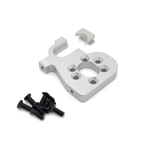 EHxCUF Upgrade der bürstenlosen Motorhalterung aus Metall, kompatibel mit 1/14 RC-Autos 144001 144002 144010 1/12 RC-Autos 124017 124016 124019 Teilen(Silver) von EHxCUF