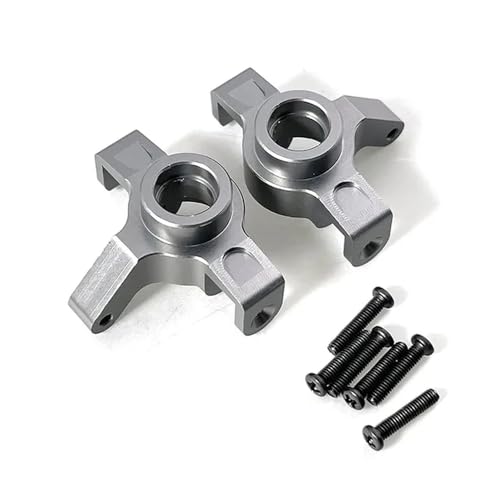 EHxCUF Verbesserter Metall-Lenkschalenblock Kompatibel mit Hyper Go 1/14 Fernbedienungsauto 14301 14302, modifiziertes Zubehör, kompatibel mit Teilen(Titanium) von EHxCUF