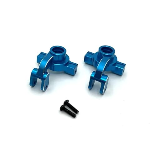 EHxCUF Verbesserter vorderer Lenkbecher aus Metall Kompatibel mit 1/10 10208 RC Car-kompatible Teile(Sky Blue) von EHxCUF