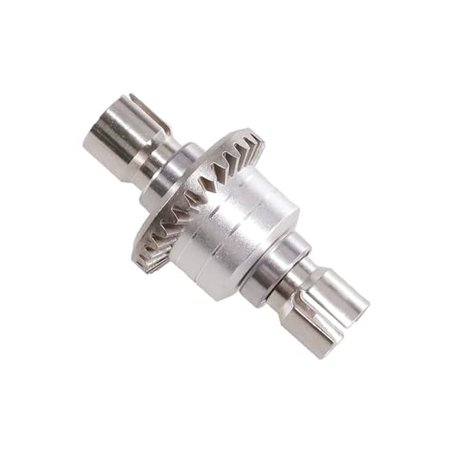 EHxCUF Verbessertes vorderes und hinteres Differentialgetriebe aus Metall, kompatibel mit Hyper Go 1/16 16207 H16BM-PL 1/14 14210 H14BM 14301-02-03 RC-Car-Teilen(Silver) von EHxCUF