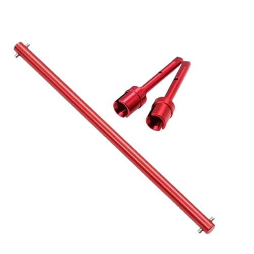 EHxCUF Zentraler Antriebswellen- und Gelenksatz aus Metall, kompatibel mit 1/10 RC-Autos TT02 TT02B, Upgrade der OP-Teile 54501 54502(RED) von EHxCUF