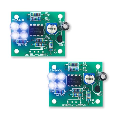 EIELE LED-Atemlicht Lötübungsset Löt-Lernprogramm Für Elektronik Elektronisches Löten Lernen Und Lehren Lötarbeiten Erforderlich 2Stück (Löten Erforderlich) von EIELEDIY