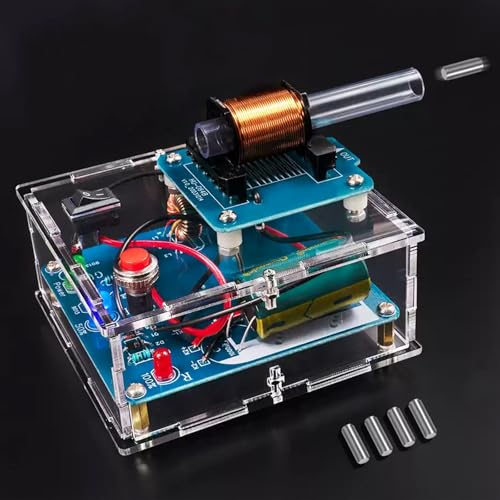 EIELE Elektromagnetischer Emitter, Elektronik-Lötkit für Erwachsene, Lötpraxis-Kit, DIY-Kreativeschießspiel-Kit, Elektronischer Mini-Spannungswandler-Modul (Löten erforderlich) von EIELEDIY