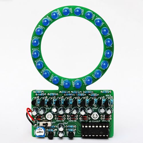 EIELE Lötübungsset Farbverlaufsring LED-Lauflicht Elektronisches DIY-Set Für praktische Lötübungen Geeignet für Schulunterricht und Lötbegeisterte (Löten erforderlich) von EIELEDIY