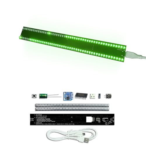 EIELE SMD-Lötpraxis-Kit Grüner soundgesteuerte Musik-Spektrum-Lampe Mit 12 coolen Farben Geeignet für Schulunterricht und Lötenthusiasten Löten erforderlich Inklusive SMD-LEDs(Grüner) von EIELEDIY