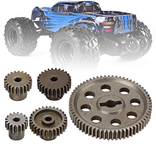 EIMSOAH Metall-Stirnrad-Diff-Hauptzahnradsatz 64T, Stahl-Diff-Differential-Hauptmetall-Stirnrad, 17T 21T 26T 29T Motorgetriebe, RC-Modellgetriebe-Zubehör, für HSP RedCat 1/10 RC-Car von EIMSOAH