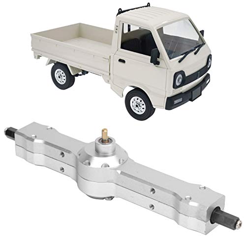 EIMSOAH RC-Auto-Hinterbrückenbaugruppe, 127-mm-Hinterbrückenachse aus Aluminiumlegierung für WPL D12 1/10 RC-Truck-Upgrade-Teil (Silber B) von EIMSOAH