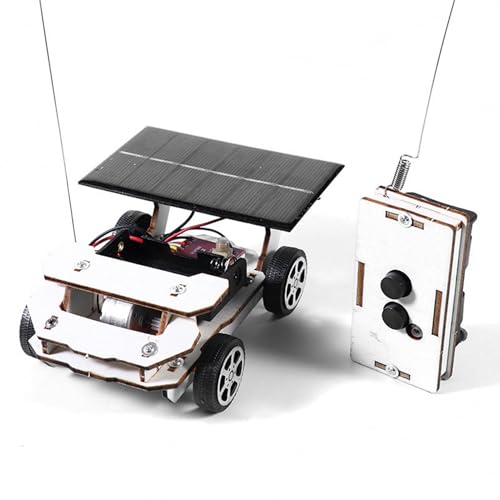 Wissenschaftliche Experimentiersätze, DIY-Solar-Modellauto-Bausätze, Ferngesteuertes Holzauto, Pädagogische Wissenschaftliche Bausätze, für und Mädchen (Typ A) von EIMSOAH