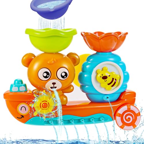 Badespielzeug Ab 3 Jahre, Badespielzeug, Wasserspielzeug Kinder, Badewanne Spielzeug Kinder, Bär Und Bee, Wasser Spielzeug Kinder Geschenk Mädchen Junge von EIMZU