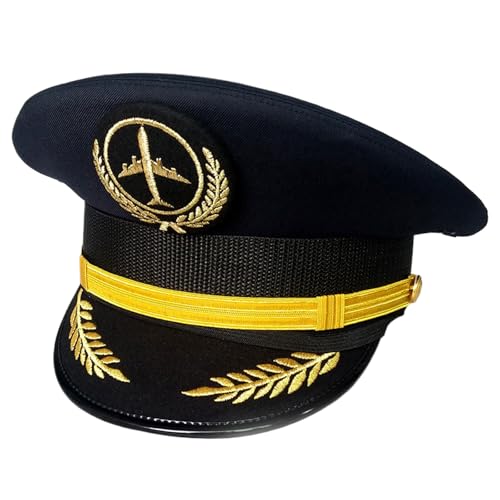 EINCORN Kapitän Uniform Kapitän Hut für Erwachsene Captain Party Cosplay Kostüm Maskeraden Kapitän Hut für Halloween Party von EINCORN