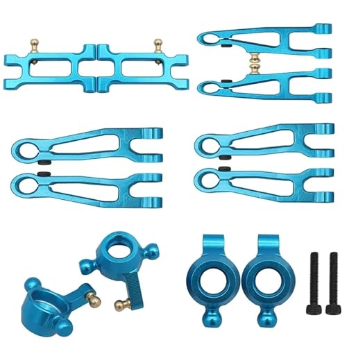 EIOLWJIEO 12 stücke 1/18 Aluminium Legierung Vorne Hinten Portal Achse DIY Kit Für Capra UTB18 Crawler CNC Gefräste RC Auto Zubehör ersatz Teile, Blau von EIOLWJIEO