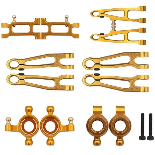 EIOLWJIEO 12 stücke 1/18 Aluminium Legierung Vorne Hinten Portal Achse DIY Kit Für Capra UTB18 Crawler CNC Gefräste RC Auto Zubehör ersatz Teile, Orange von EIOLWJIEO