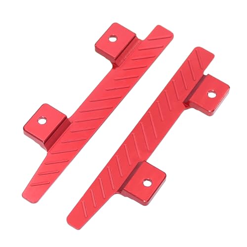 EIOLWJIEO 2 stücke Aluminium Legierung Seite Kollision Pedale Für 1/12 LC79 MN78 Crawler Slider Seite RC Auto Zubehör Ersatz Teile, Rot von EIOLWJIEO