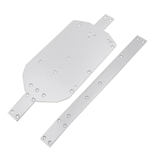 EIOLWJIEO Straßenfahrzeuge Chassis für 1/14 Aluminiumlegierung 14210 14209 Straßenfahrzeuge Zuverlässige 2 teilige RC Autozubehör Ersatzteile, Silber von EIOLWJIEO