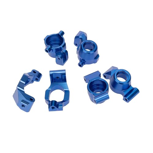 EIOLWJIEO Vorne Hinten Portal Achse DIY Kit 6 stücke Aluminium Legierung Für Maxx 1/10 Short Course CNC Gefräste RC Auto Zubehör ersatz Teile, Blau von EIOLWJIEO