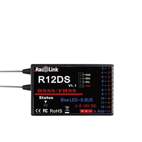 EJRNPWRF Für Radiolink R12DSM R12DS R9DS R8SM R8EF R8FM R7FG R6DSM R6DS R6FG R6F R4FG R4F Rc Empfänger 2,4G Signal für RC Transmitter (R12DS) von EJRNPWRF