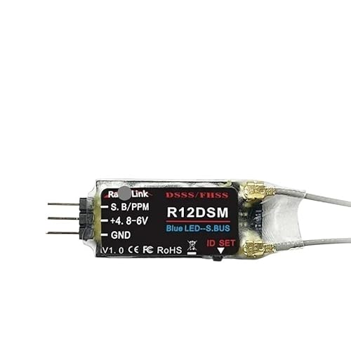 EJRNPWRF Für Radiolink R12DSM R12DS R9DS R8SM R8EF R8FM R7FG R6DSM R6DS R6FG R6F R4FG R4F Rc Empfänger 2,4G Signal für RC Transmitter (R12DSM) von EJRNPWRF