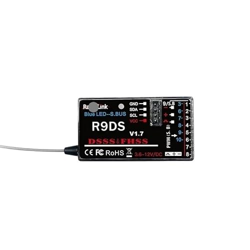 EJRNPWRF Für Radiolink R12DSM R12DS R9DS R8SM R8EF R8FM R7FG R6DSM R6DS R6FG R6F R4FG R4F Rc Empfänger 2,4G Signal für RC Transmitter (R9DS) von EJRNPWRF