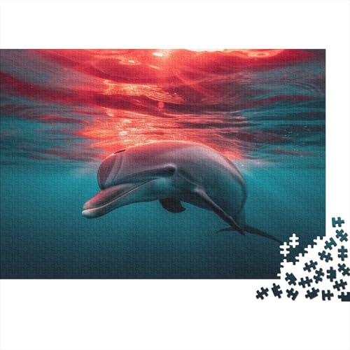 Delphin Puzzlespiel 1000 Teile Für Erwachsene, Einzigartige Kunstwerke Und Vorlage - Geburtstagsgeschenk - Spaßige Puzzles Mit Überraschung Von Puzzle in A Bag Puzzel 1000pcs (75x50cm) von EKDKERBDI