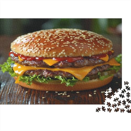 Hamburger Puzzle 1000 Teile,Puzzle Für Erwachsene, Impossible Puzzle,Puzzle 1000 Puzzle Home DekoRatteion Puzzle,Erwachsenenpuzzle Puzzel 1000pcs (75x50cm) von EKDKERBDI