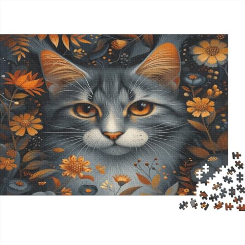 Kat Puzzlespiel 1000 Teile Jigsaw Puzzle 1000 Puzzle FüR Erwachsene Kinder Senioren Erwachsenen Puzzlespiel Puzzel 1000pcs (75x50cm) von EKDKERBDI