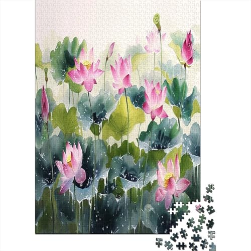 Lotus Puzzlespiel 1000 Teile Für Erwachsene, Einzigartige Kunstwerke Und Vorlage - Geburtstagsgeschenk - Spaßige Puzzles Mit Überraschung Von Puzzle in A Bag Puzzel 1000pcs (75x50cm) von EKDKERBDI