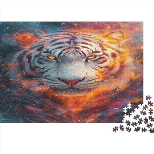 Tiger Puzzle 1000 Teile Für Erwachsene Und Kinder Ab 14 Jahren Für Stressabbauer Puzzel 1000pcs (75x50cm) von EKDKERBDI