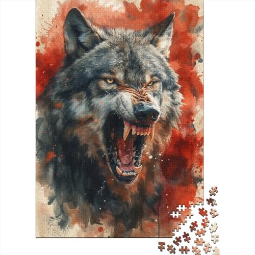 Wolf 1000 Teile Puzzle, Puzzles Für Erwachsene, 1000 Teile Puzzlespiel Für Jugendliche & Erwachsene Puzzlespiel Puzzel 1000pcs (75x50cm) von EKDKERBDI