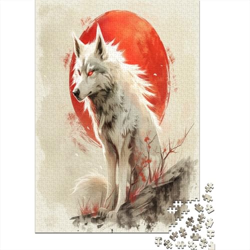 Wolf Puzzle 1000 Teile Puzzle Für Erwachsene Und Kinder Ab 14 Jahren Puzzel 1000pcs (75x50cm) von EKDKERBDI