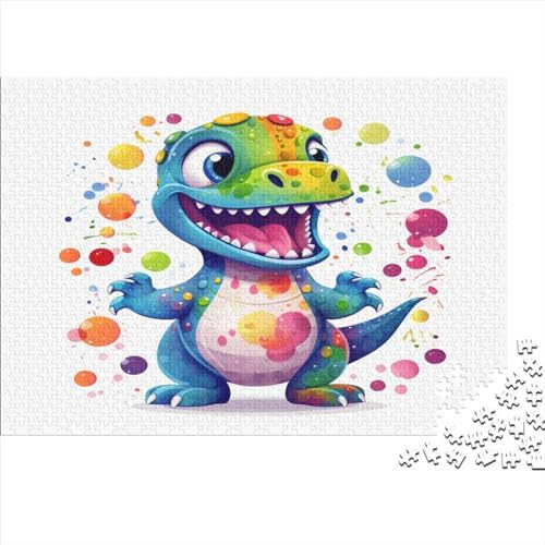 Niedlicher Drache 1000 Teile Jigsaw Puzzles Für Erwachsene Schwieriges Schweres AI Animals Jigsaw Puzzle Für Frauen Männer Premium Präzise Interlocking Spiel Lernspiel 1000pcs (75x50cm) von EKIDAZ