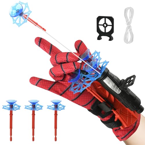 EKKONG Launcher Handschuhe Kinder, Spielzeug Handschuhe Karikatur Handgelenk Launcher, Spielzeuge Handschuhe Spinnennetz, Launcher Handschuh, für Kinder Cosplay Kostümrequisiten (I) von EKKONG